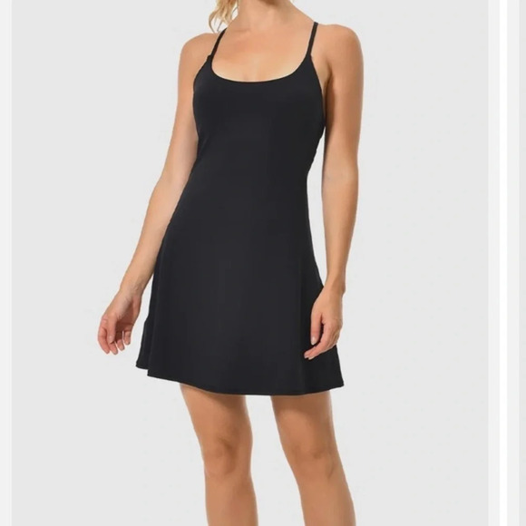Max Studio performance tennis dress has built in shorts and pockets size small - Picture 1 of 5